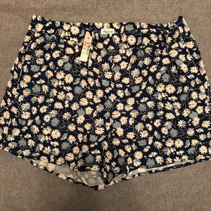 Madewell pull up shorts flower